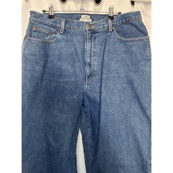 Lands End Jeans Women's Size 18 Tall Flannel Lined Outdoor Camping Casual - Picture 2 of 11